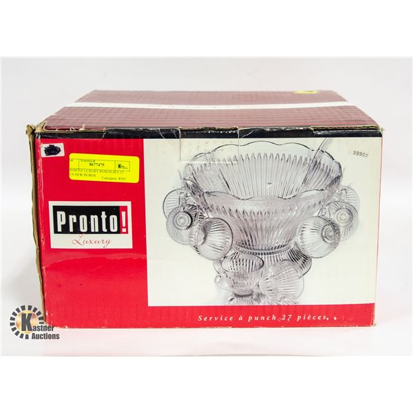 PRONTO! LUXURY PUNCH SET 27 PCS NEW IN BOX