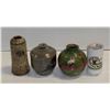 Image 1 : COLLECTION OF 3 VINTAGE HANDMADE POTTERY PIECES