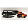 Image 1 : HOTWHEELS CAR HAULER & TONKA TRUCK & TRAILER