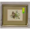 Image 1 : FRAMED RACOON PRINT BY M.G. LOATES 13"X11"