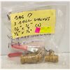 Image 1 : 3 NEW 1/4 TURN BALL VALVE; BRASS;