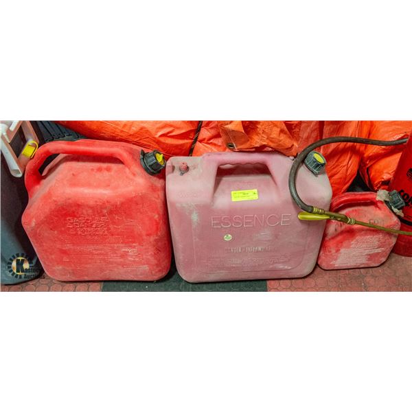 LOT OF 3 JERRY CANS