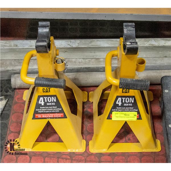 TWO 4 TON CAT JACK STANDS