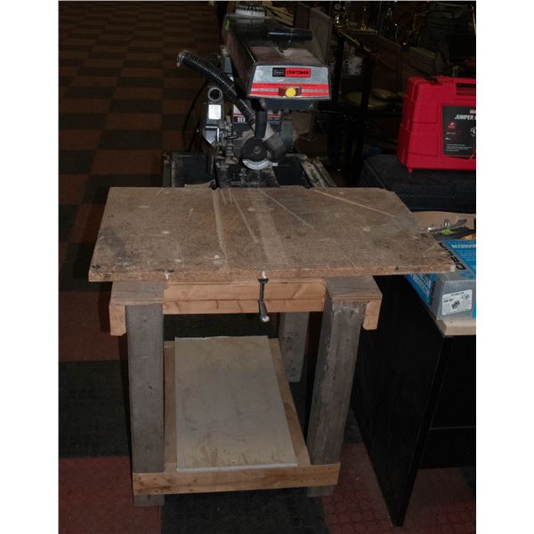 CRAFTSMAN 10" RADIAL ARM SAW WITH WOOD STAND