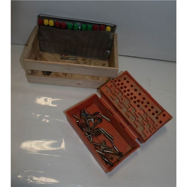 BOX OF ROUTER BITS