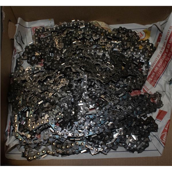 9 CHAINSAW BLADES MISC SIZES