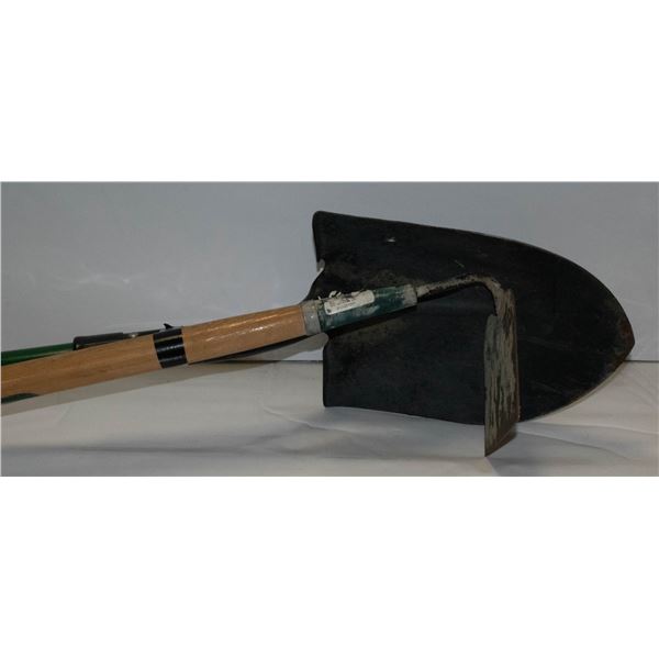 HOE AND SHOVEL