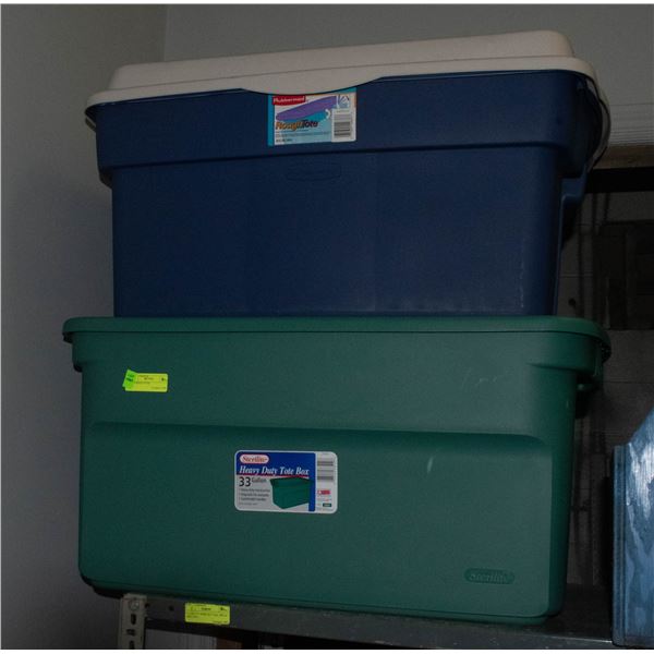 2 STORAGE TOTES