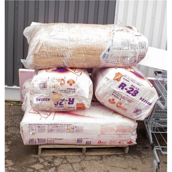 PALLET WITH 5 R-28 INSULATION WITH STYROBOARD