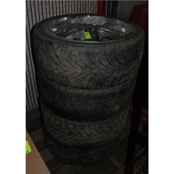 SET OF 4 22" RIMS WITH TIRES