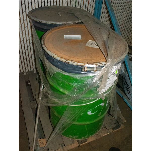 LOT OF 2 BARRELS LABELED SHOP TOWELS