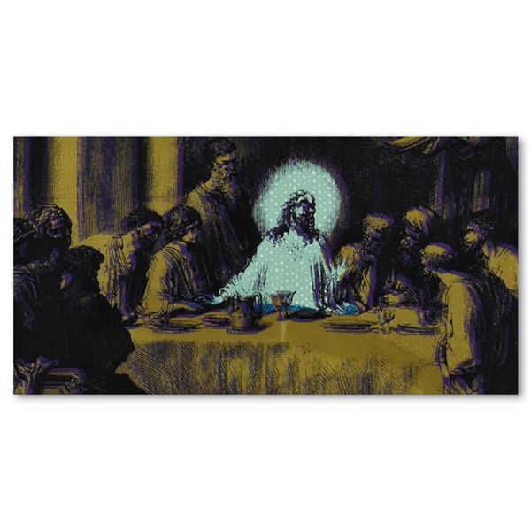 Jesus Last Supper by Steve Kaufman (1960-2010)