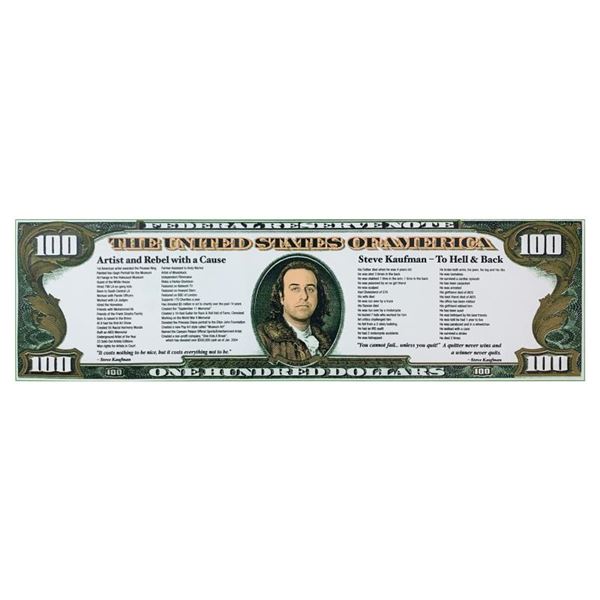 To Hell and Back ($100) by Steve Kaufman (1960-2010)