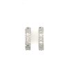 1.87 ctw Diamond Hoop Earrings - 14KT White Gold