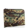 Image 2 : Saint Laurent Stars Portfolio Clutch Camouflage Suede