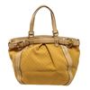 Gucci Yellow Bambus Gelb Diamante Handbag