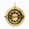 Image 3 : Antique Victorian 14k Gold Round Pearl Layered Circle Flower Brooch Pin Pendant