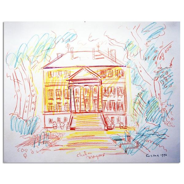 View Of Chateau Margaux In Bordeaux by Ensrud Original