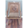 Image 1 : Unique Wood Carved Chair - 39H x 24W