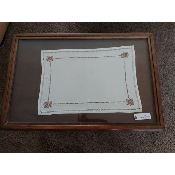 Glass Top Accent Table With Claw Feet - 18H x 18W x 28L