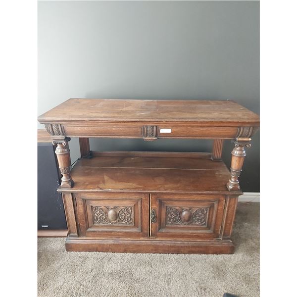 Entertainment Stand (Wood Carved) - 44H x 26D x 55L