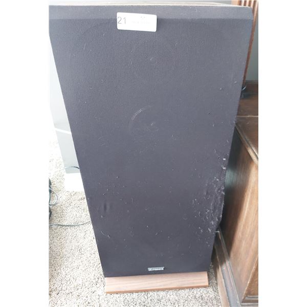 Two Fisher Speakers Model No. STV-872 - 34H x 13D x 14W