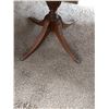 Image 3 : Glass Top Accent Table With Claw Feet - 18W x 26L x 20H