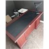 Image 1 : Beautiful Office Desk With Keys - 65L x 30.5W x 30H With Table Top Desk Lamp