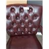 Image 3 : Leather Office Chair - 27W x 20D x 36H