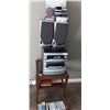 Image 1 : Teac 3 Disc Shuffle Stereo/Record Player With CDS & Cassette Tapes & Stand - 26H x 20L x 19D (Table)
