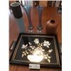 Image 1 : Decretive Vases With Fancy Tray And Japanese Pottery