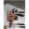 Image 2 : Knife Block With Assortment Of Knives Including Henckel