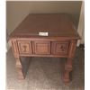 Image 1 : Lane Wood Bedside Table With Draw - 23W x 29D x 20H