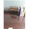 Image 3 : Writing Desk With Glass Top, Chair, And Books - 36L x 21D x 32H