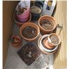 Image 2 : Assorted Terracotta Planters With Contents