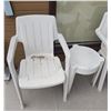 Image 2 : Two Resin Chairs With Side Table