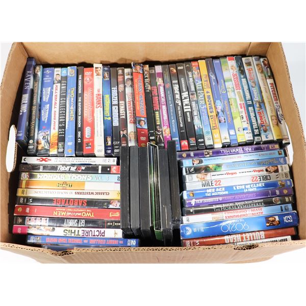 LARGE LOT OF ASSORTED DVDS