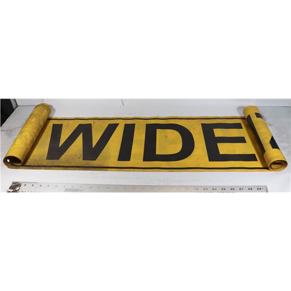 WIDE LOAD SEMI TRUCK/ TRAILER BANNER