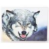 3D WOLF ON BOARD WALL ART (15.5" X 11.5")