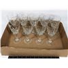 Image 1 : LOT OF NINE 6" TALL MATCHING STEMWARE GLASSES