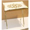 Image 1 : VINTAGE BRASS TV TRAY