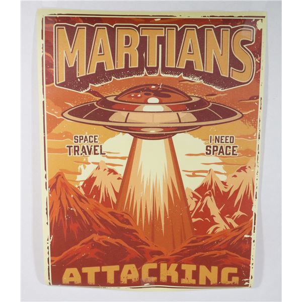 NEW MARTIAN CANVAS PRINT (MARTIANS ATTACKING,