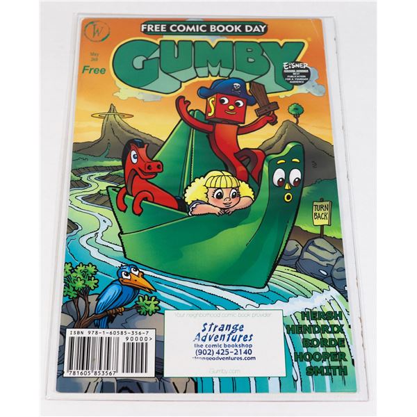 WILDCARD GUMBY FREE COMIC BOOK DAY COLORING