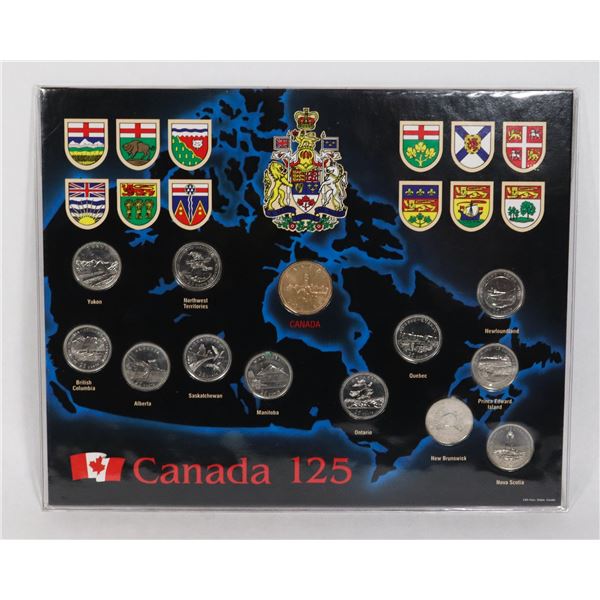 1992 CANADA 125 YEAR QUARTER COIN SET