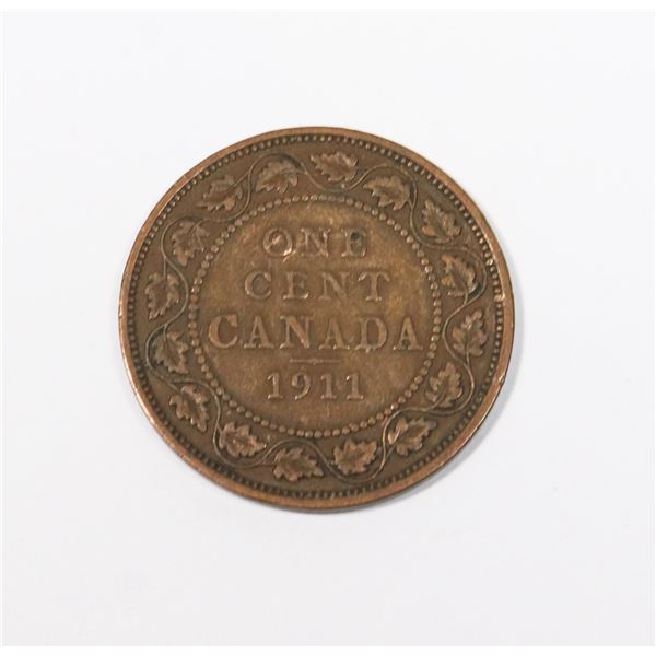 1911 CANADIAN ONE CENT COIN