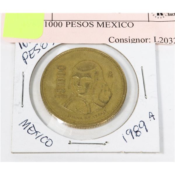 1989 1000 PESOS MEXICO