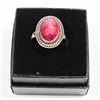 Image 1 : STERLING SILVER RUBY GEMSTONE RING