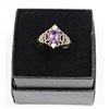 Image 1 : STERLING SILVER AMETHYST GEMSTONE RING