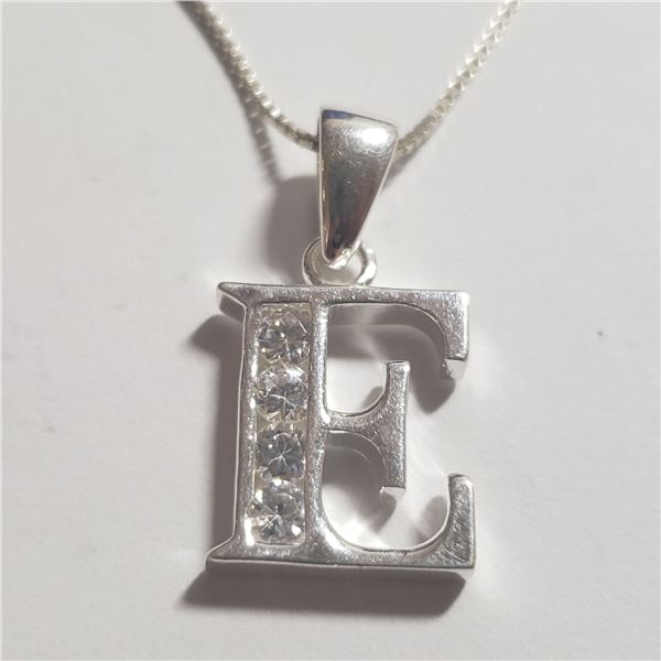 SILVER CUBIC ZIRCONIA  NECKLACE