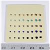 Image 1 : 20 NEW ASSORTED SIZE AND COLOR RHINESTONE STUD